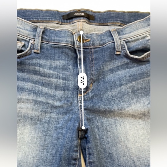 Joe’s Jeans 6” Cuff Denim Shorts Irisa Wash Size 29 Distressed Casual - Picture 6 of 15